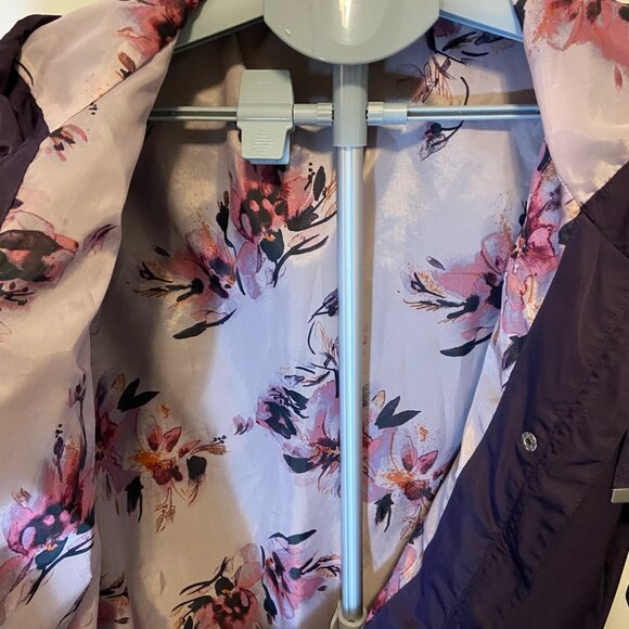 Time and Tru Women’s Hooded Utility Rain Jacket – Purple (Size M 8–10) - Picture 3 of 10